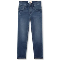 Adjustable-waist fitted jeans