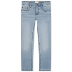 Adjustable-waist fitted jeans
