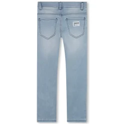 Adjustable-waist fitted jeans