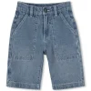 Adjustable-waist shorts