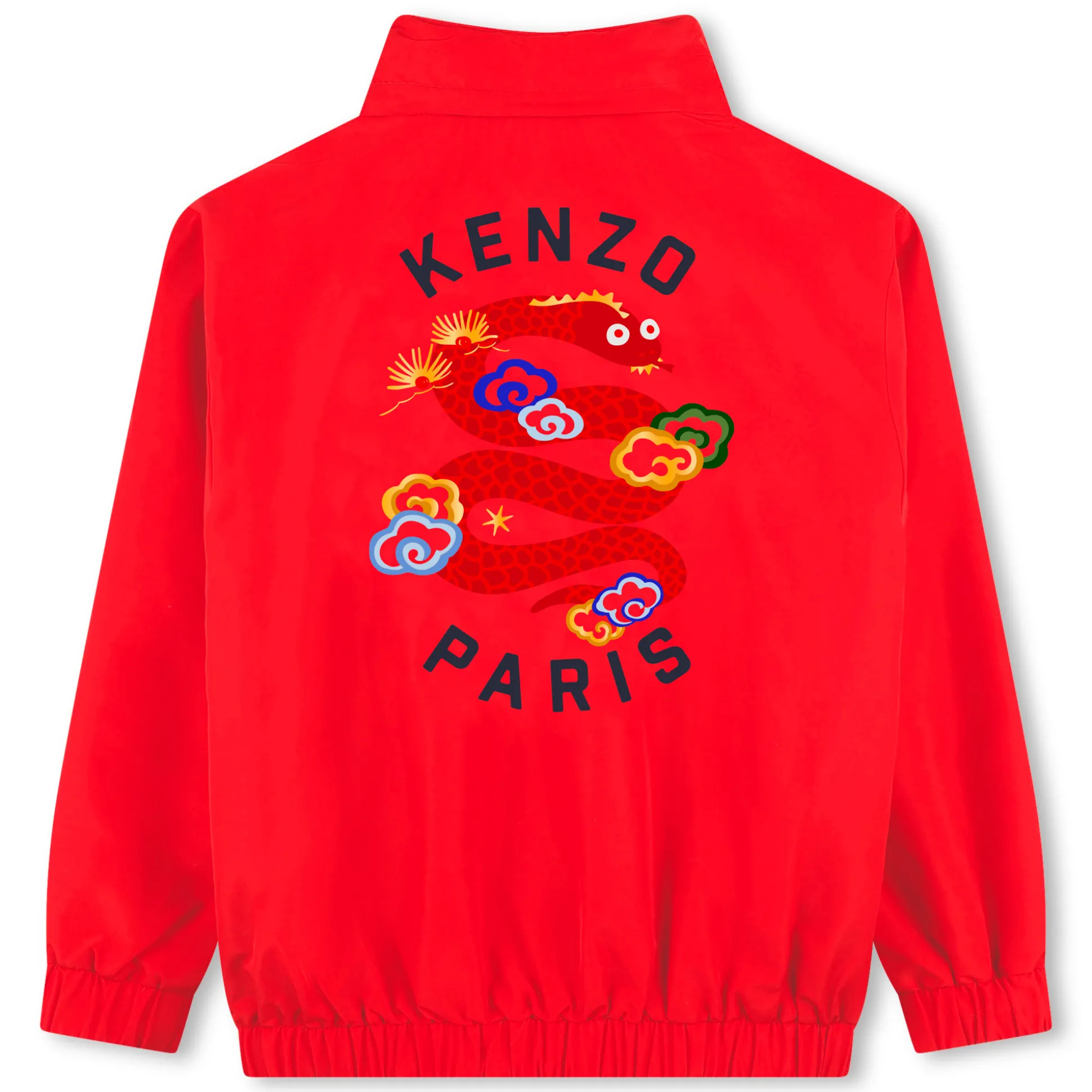 Back-illustrated windbreaker
