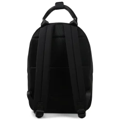 Backpack with decorative badge