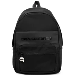 Backpack with raised logo