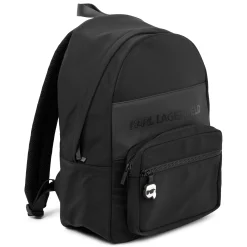Backpack with raised logo
