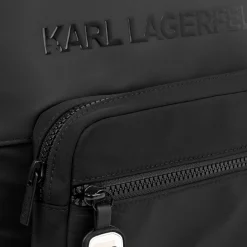 Backpack with raised logo