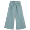Belted linen trousers