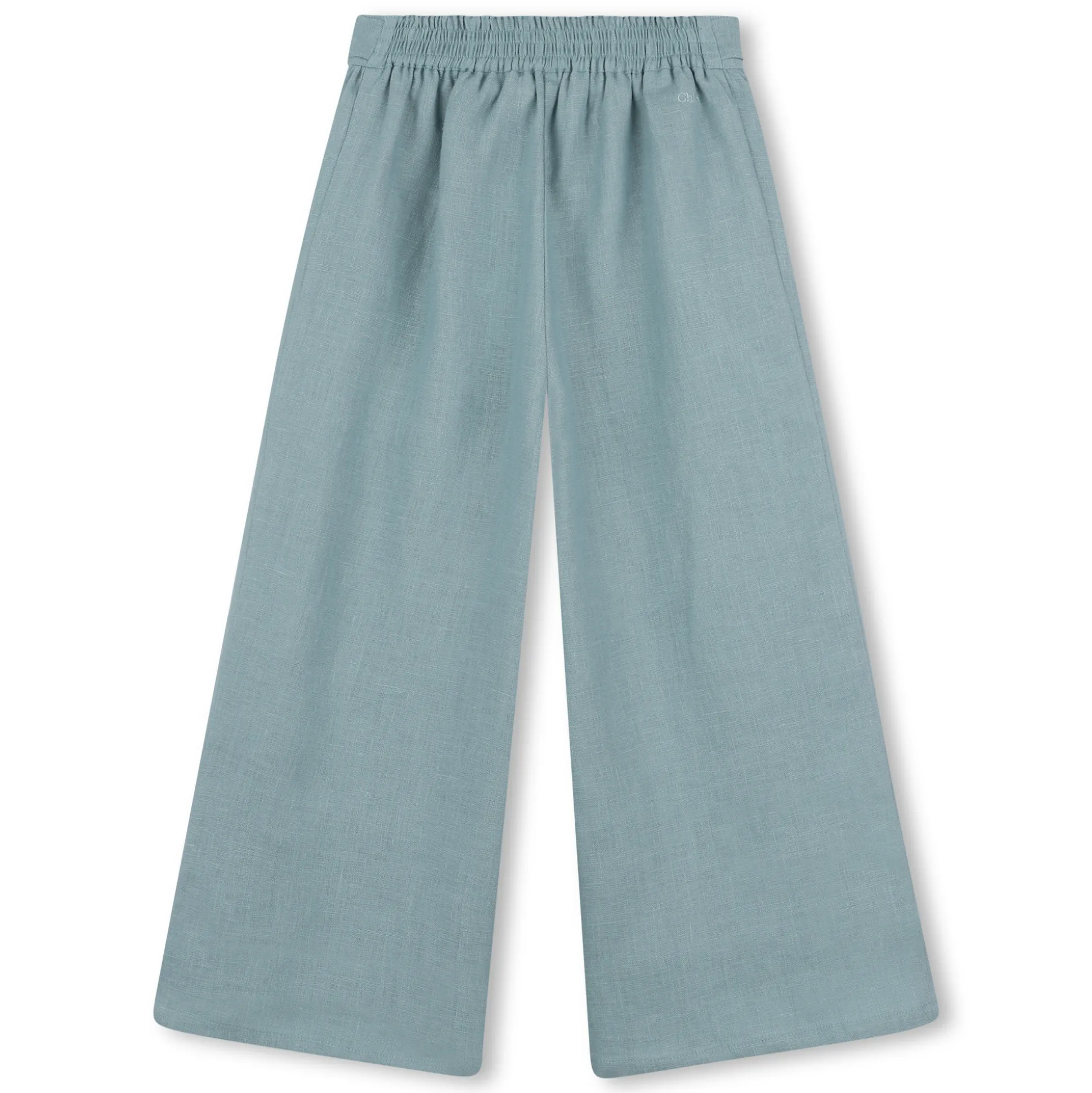 Belted linen trousers