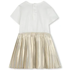 Bi-material formal dress