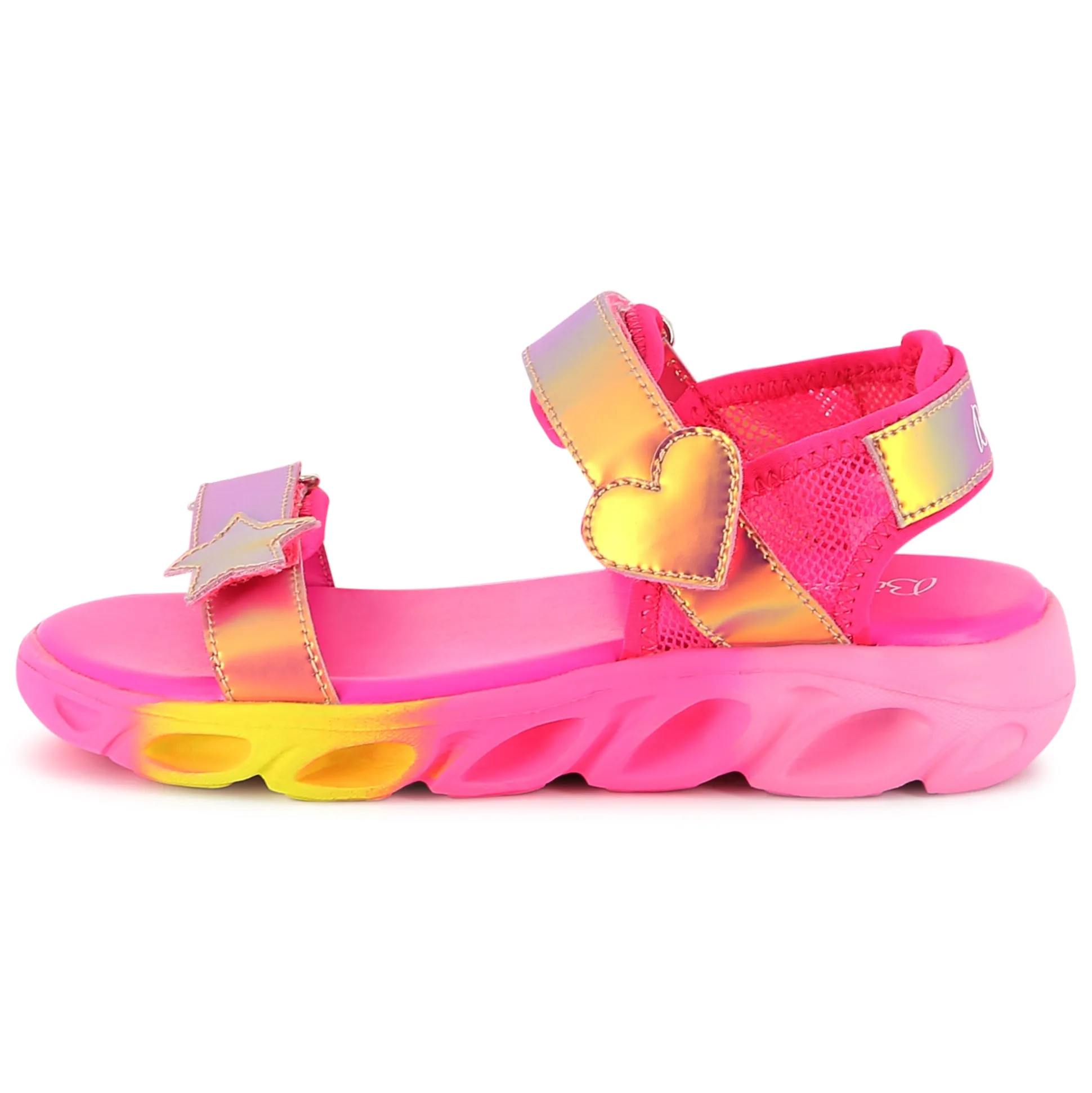 Bi-material sandals