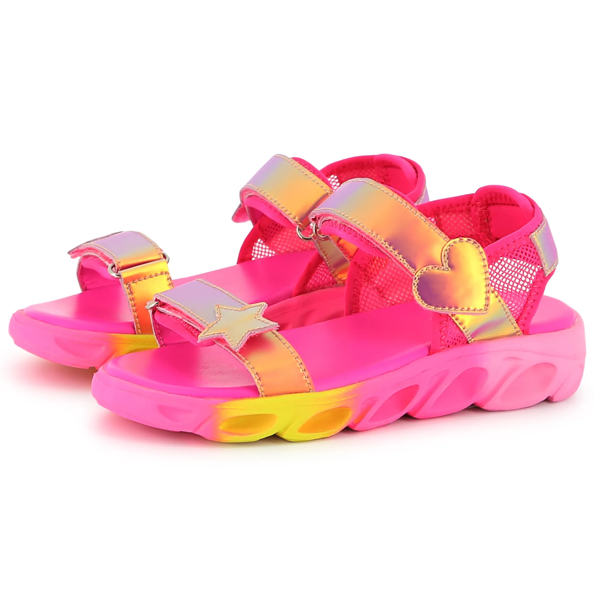 Bi-material sandals