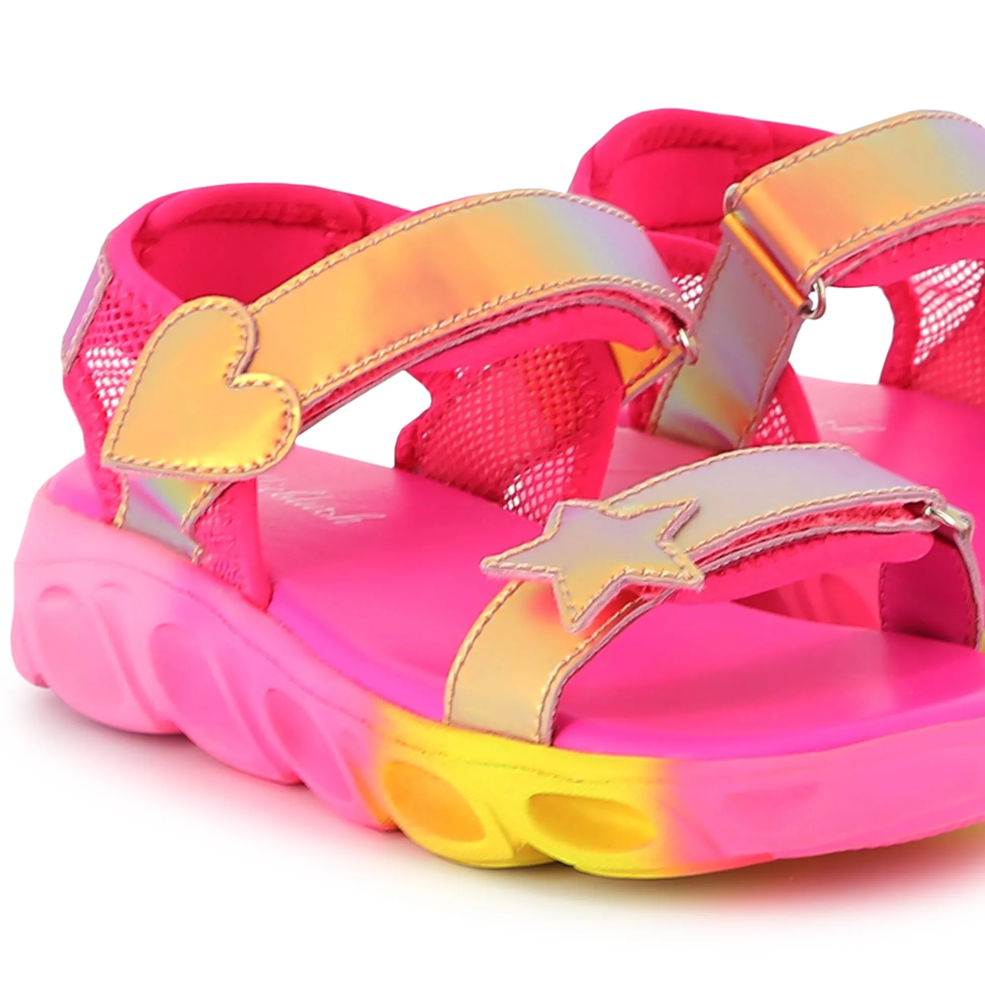 Bi-material sandals