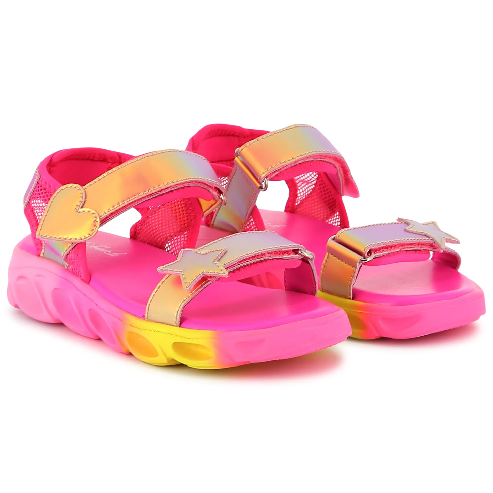 Bi-material sandals