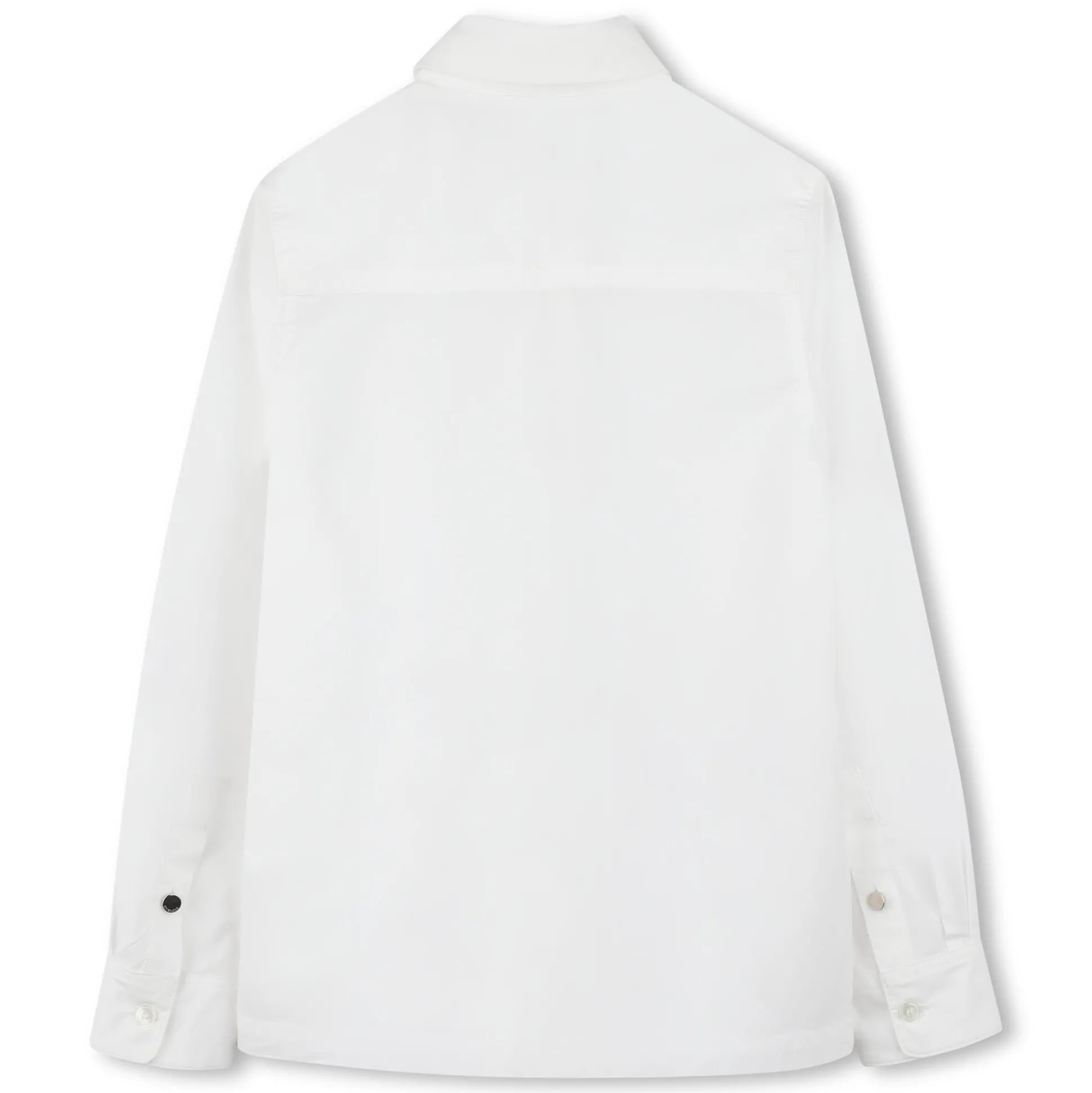 Block-colour poplin shirt