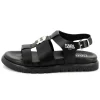 Buckled leather sandals