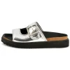 Buckled leather sandals