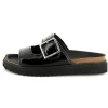 Buckled leather sandals