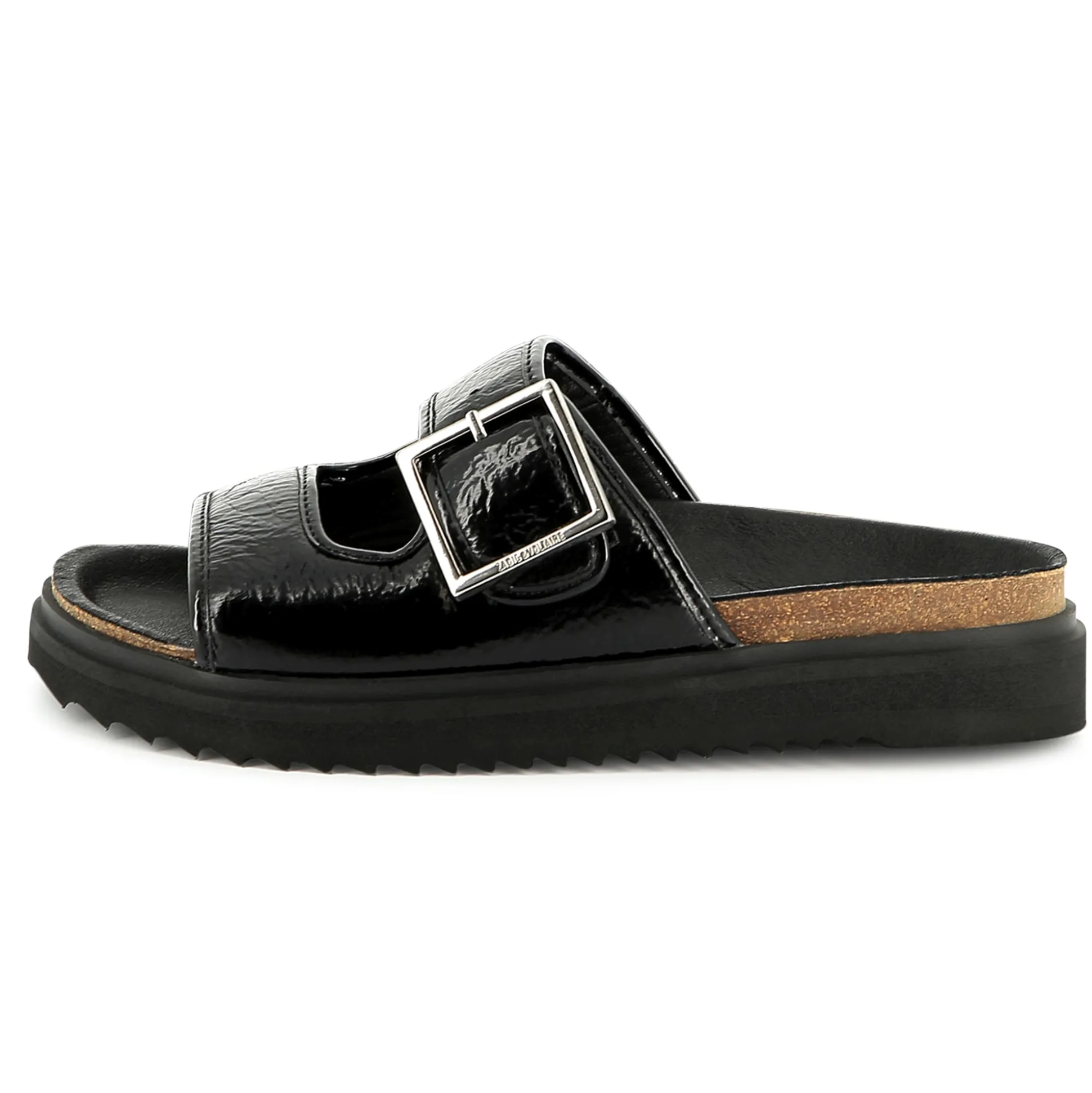 Buckled leather sandals