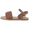 Buckled leather sandals