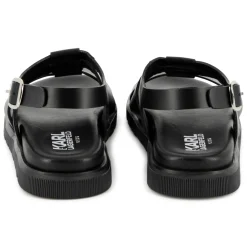 Buckled leather sandals
