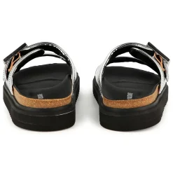 Buckled leather sandals