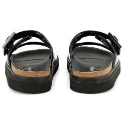 Buckled leather sandals