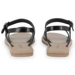Buckled leather sandals