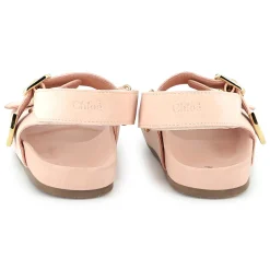 Buckled leather sandals