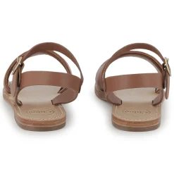Buckled leather sandals