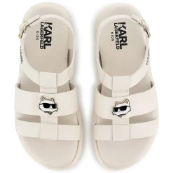 Buckled leather sandals