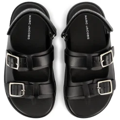 Buckled leather sandals