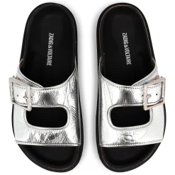 Buckled leather sandals