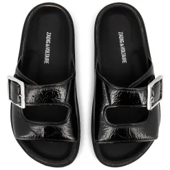Buckled leather sandals