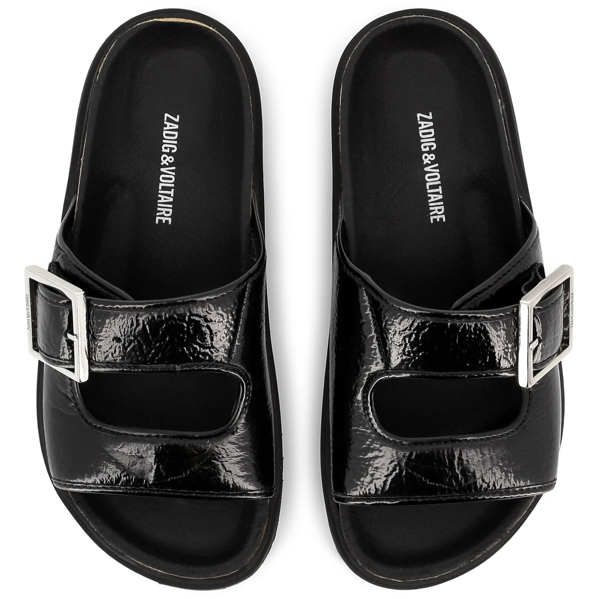Buckled leather sandals