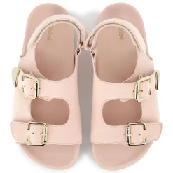 Buckled leather sandals