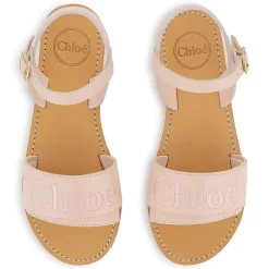 Buckled leather sandals