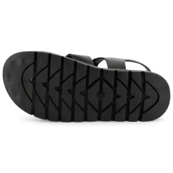 Buckled leather sandals