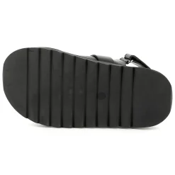 Buckled leather sandals