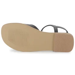 Buckled leather sandals