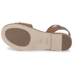 Buckled leather sandals