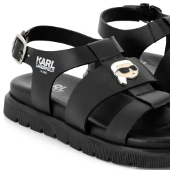 Buckled leather sandals