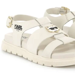 Buckled leather sandals