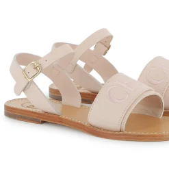 Buckled leather sandals