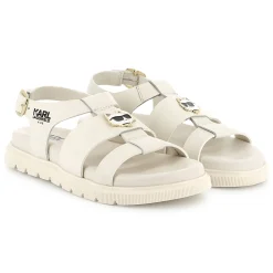 Buckled leather sandals