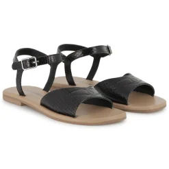 Buckled leather sandals