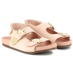 Buckled leather sandals