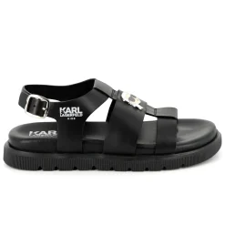 Buckled leather sandals