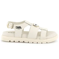 Buckled leather sandals