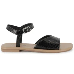Buckled leather sandals