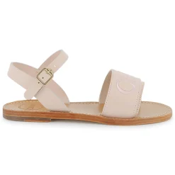 Buckled leather sandals