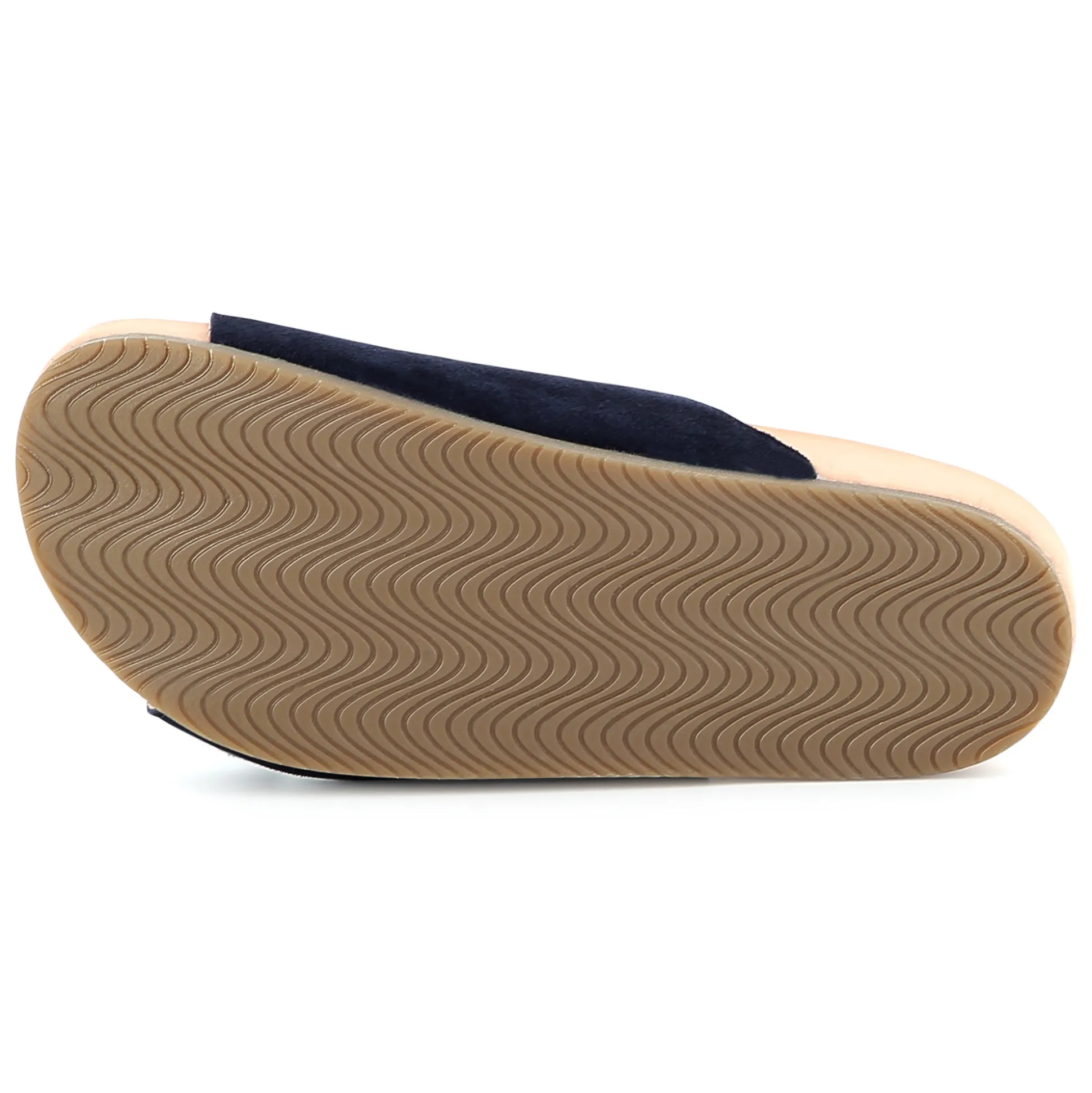 Buckled leather slides